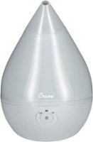 CRANE - 0.5 Gal. Droplet Ultrasonic Cool Mist Humidifier - Gray - Front_Zoom