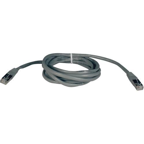 Tripp Lite - 25' RJ-45 Molded Shielded CAT-5e Patch Cable - Gray-Front_Standard