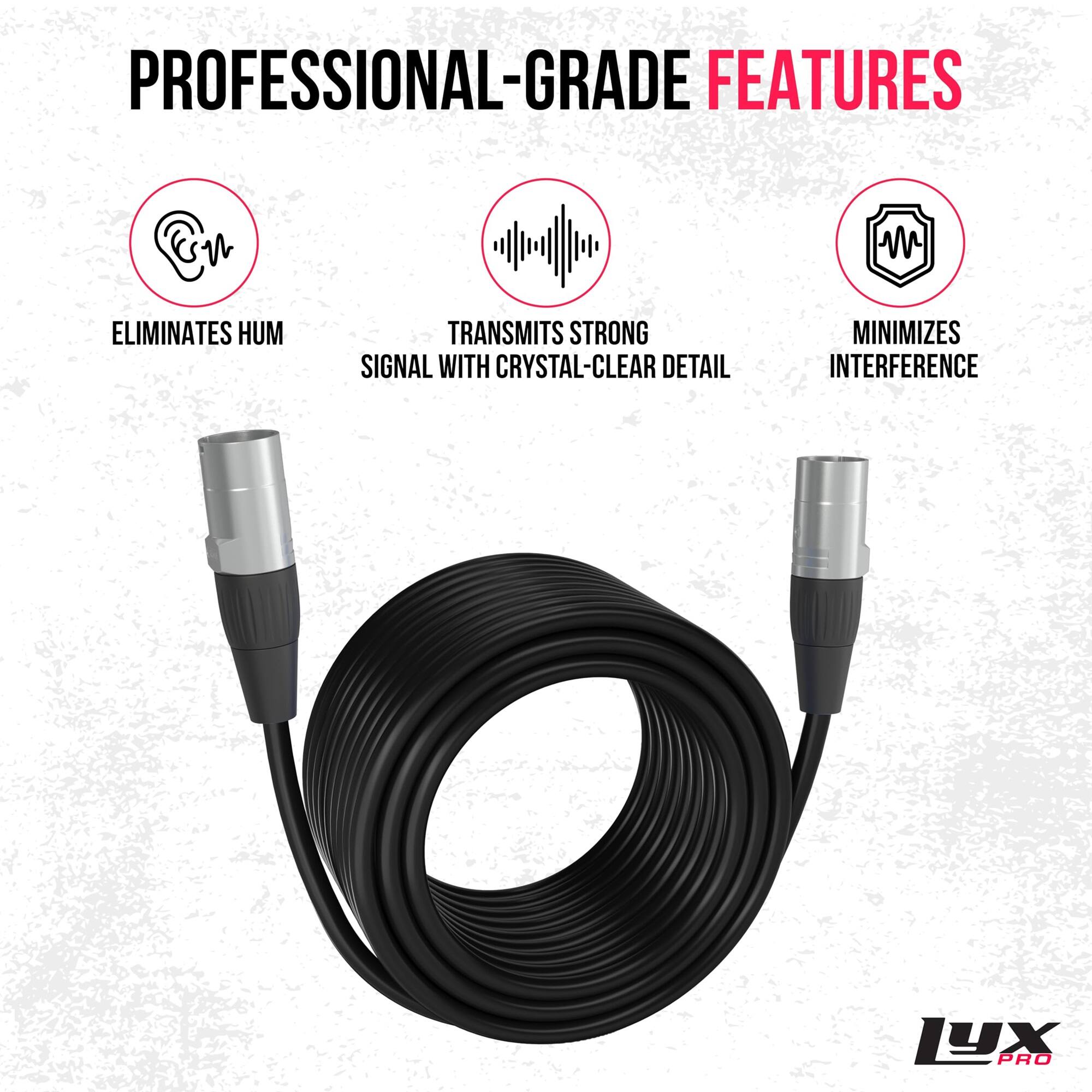 PROFESSIONAL-GRADE FEATURES

- ELIMINATES HUM
- TRANSMITS STRONG SIGNAL WITH CRYSTAL-CLEAR DETAIL
- MINIMIZES INTERFERENCE