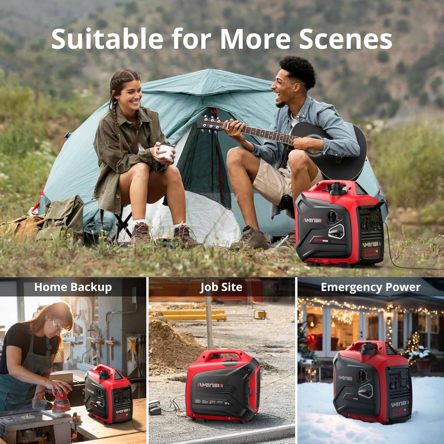 Suitable for More Scenes

Home Backup  
Job Site  
Emergency Power