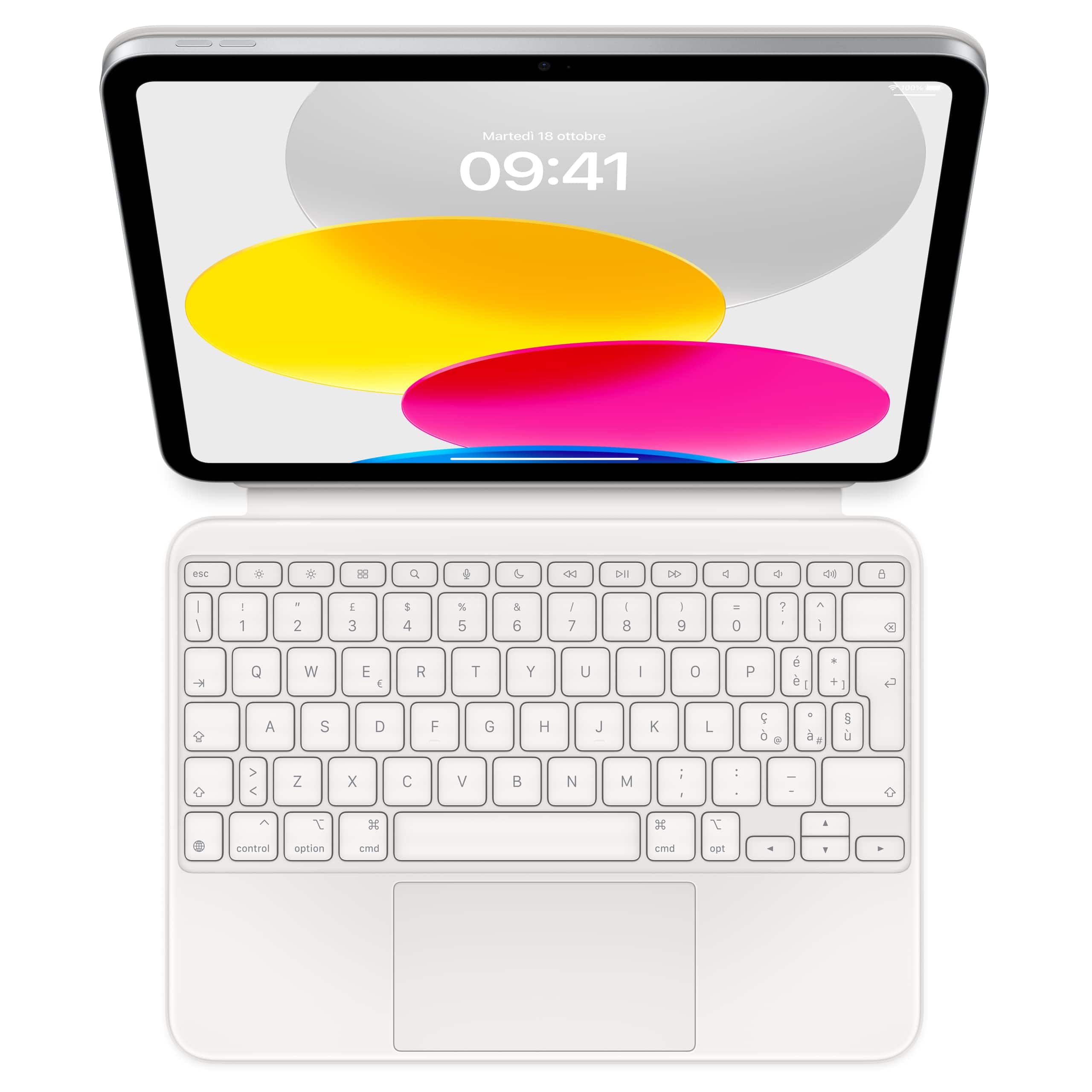 Apple - Magic Keyboard Folio: iPad Keyboard and case for iPad (10th Generation), Detachable Two-piece Design that attaches - White price history on PriceWatchPro