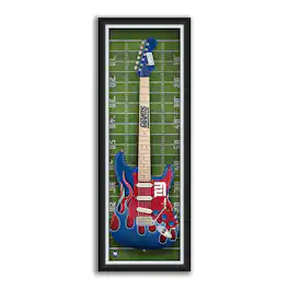 Sporticulture - New York Giants 14" x 37" Framed Electric Guitar Print - Green