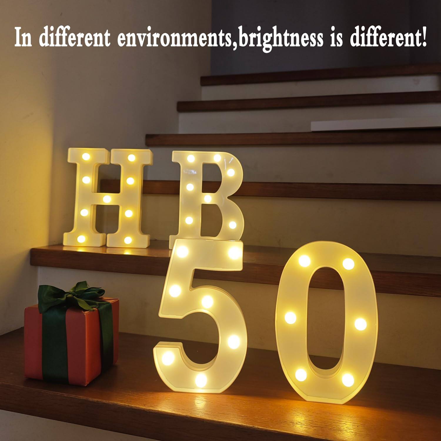 In different environments, brightness is different!  
HB 50