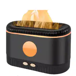 Home Collection - Aroma Humidifier Essential Oil Diffuser with 3D Volcano Flame Mist