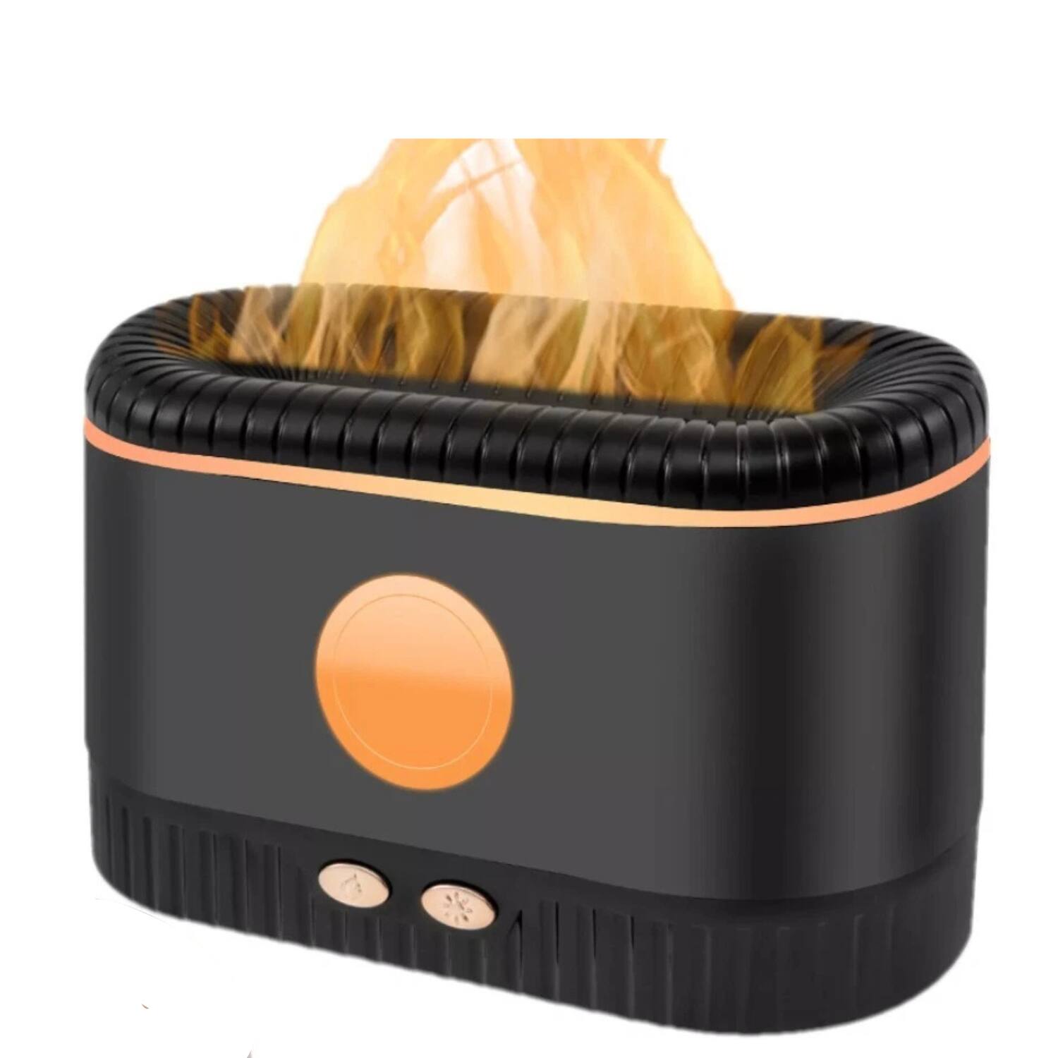 Front. Home Collection - Aroma Humidifier Essential Oil Diffuser with 3D Volcano Flame Mist.