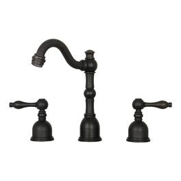 8 inch Two-Handles Widespread Bathroom Sink Faucet in Oil Rubbed Bronze