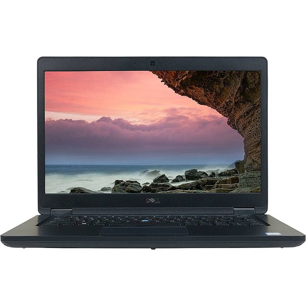 Dell - 5490 14" Refurbished Laptop - Intel 7th Gen Core i5 with 16GB Memory - Intel HD Graphics 620 - 512GB SSD - Gray - Front_Zoom