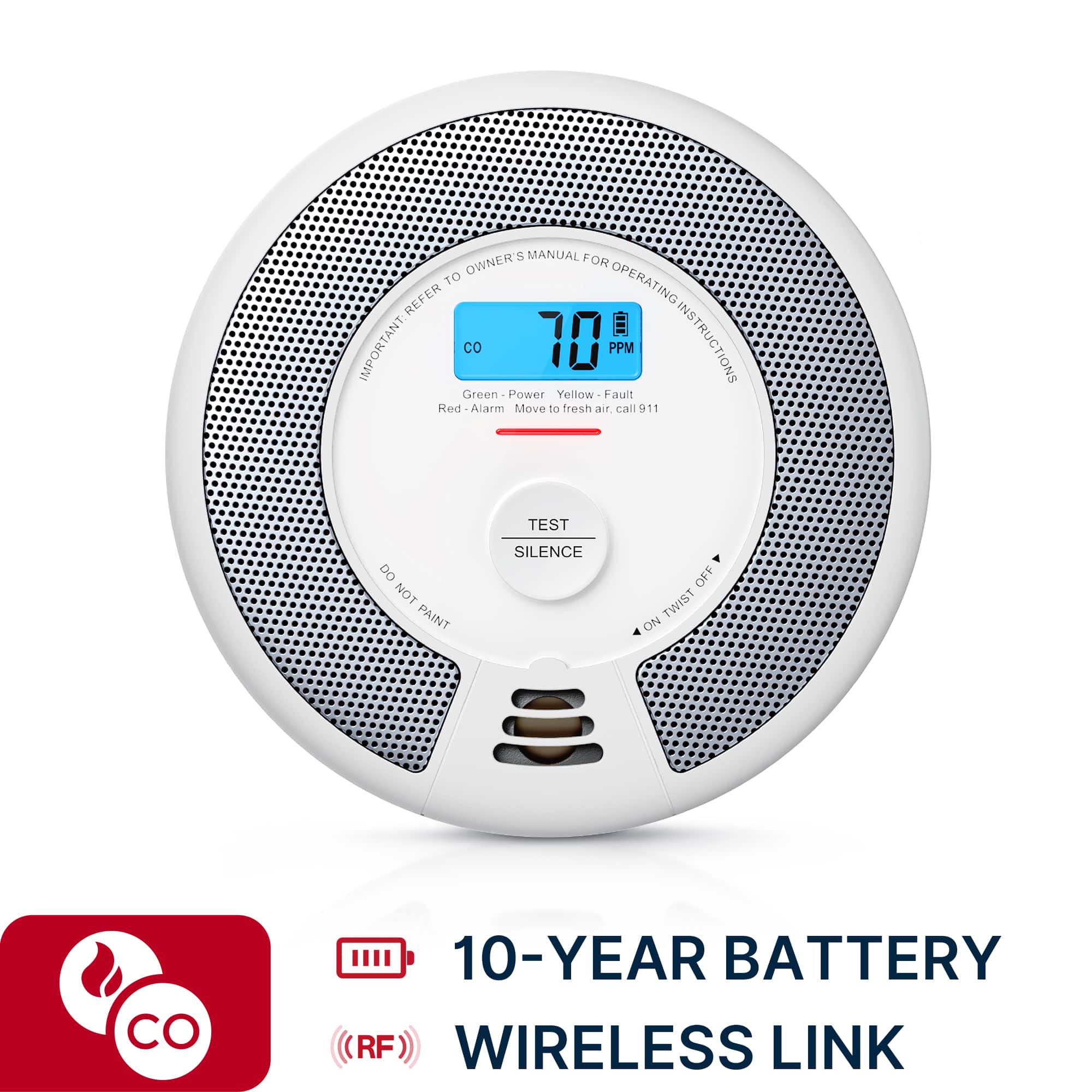 X-SENSE - 10-Year Battery Wireless Interconnected Smoke and CO Alarm with Display and LED Light 1 Pack price history on PriceWatchPro