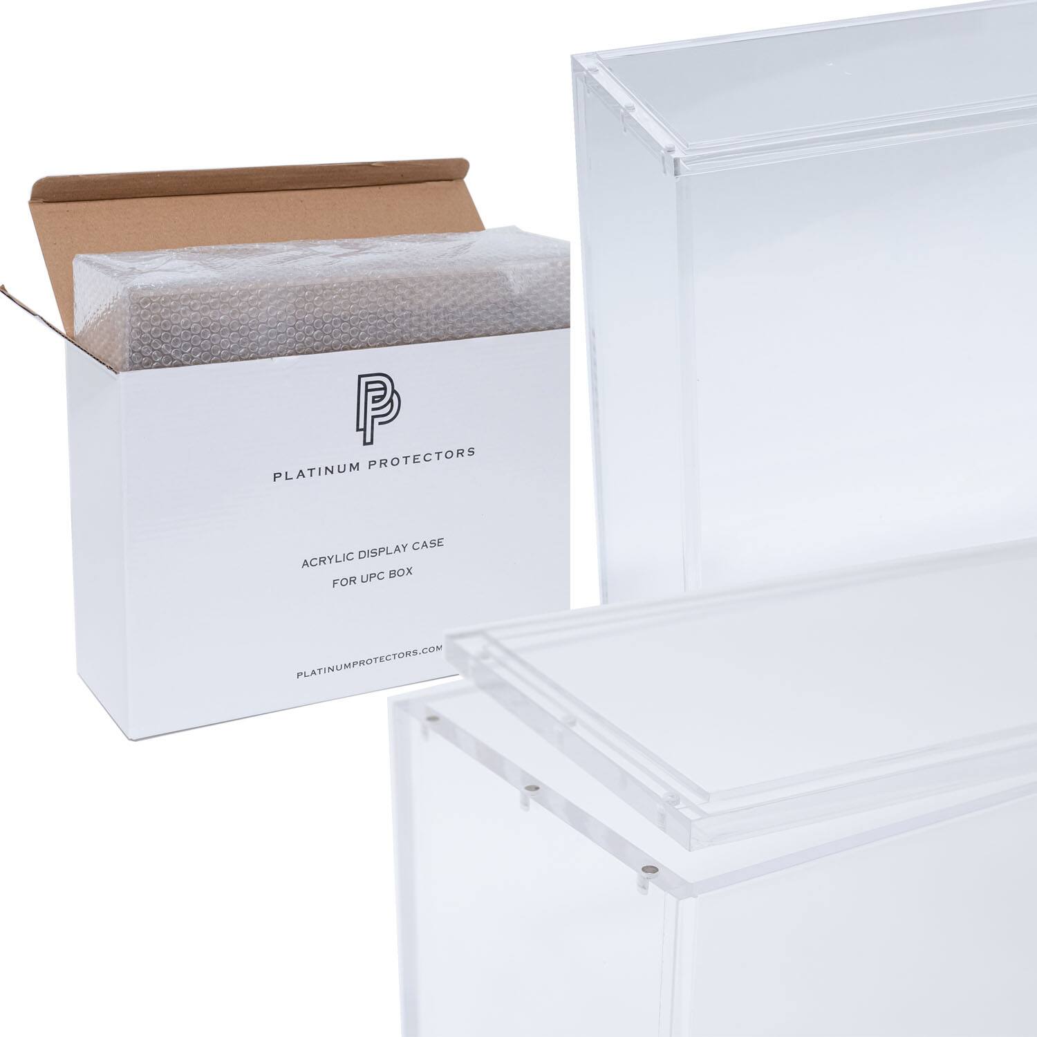PLATINUM PROTECTORS  
ACRYLIC DISPLAY CASE FOR UPC BOX  
PLATINUMPROTECTORS.COM