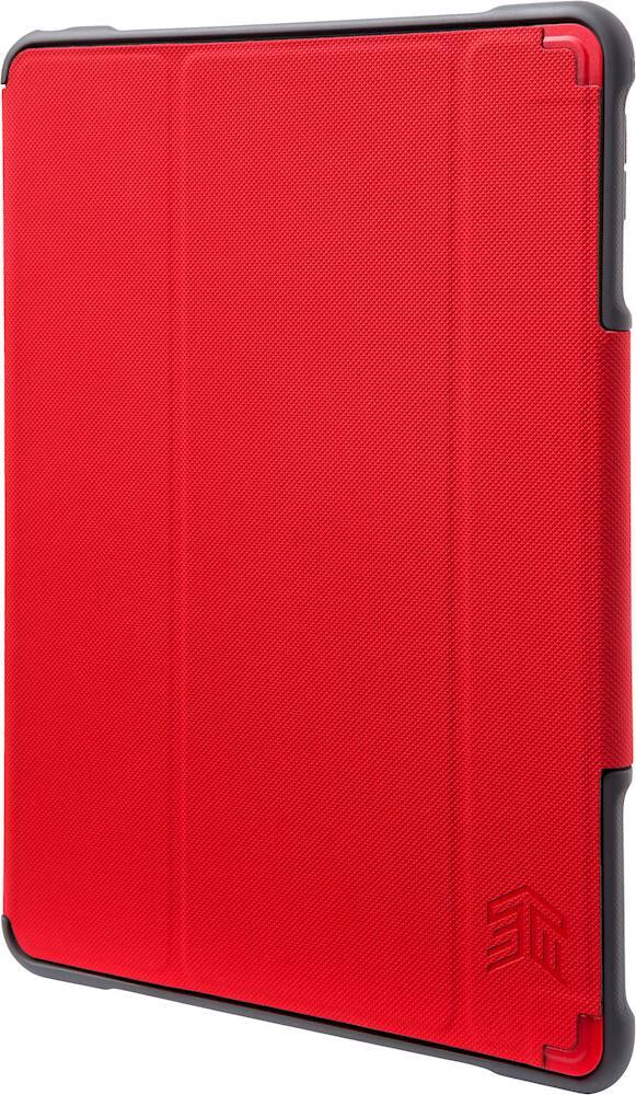 Left. STM - Dux Plus Duo Folio Case for Apple iPad Pro 10.5" and iPad Air (3rd Gen) - Red.