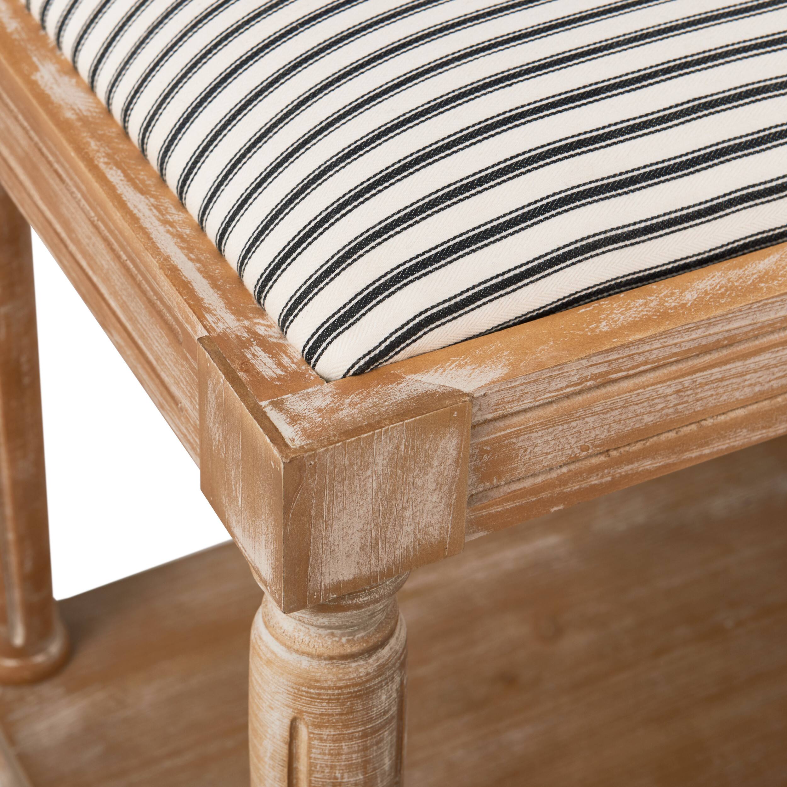 Alt View 15. Finch - Graydon Upholstered Bench - Distressed Natural.