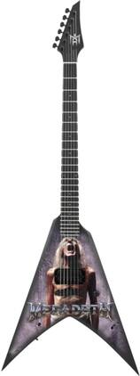 PopMarket - Megadeth - The Mini Axe - Megadeth - Countdown to Extinction - Mini Guitar Replica Collectible - COLLECTIBLES - Multicolor