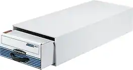 Bankers Box - Stor/Drawer Steel Plus Storage Drawers/Blue, 12/Ct - White
