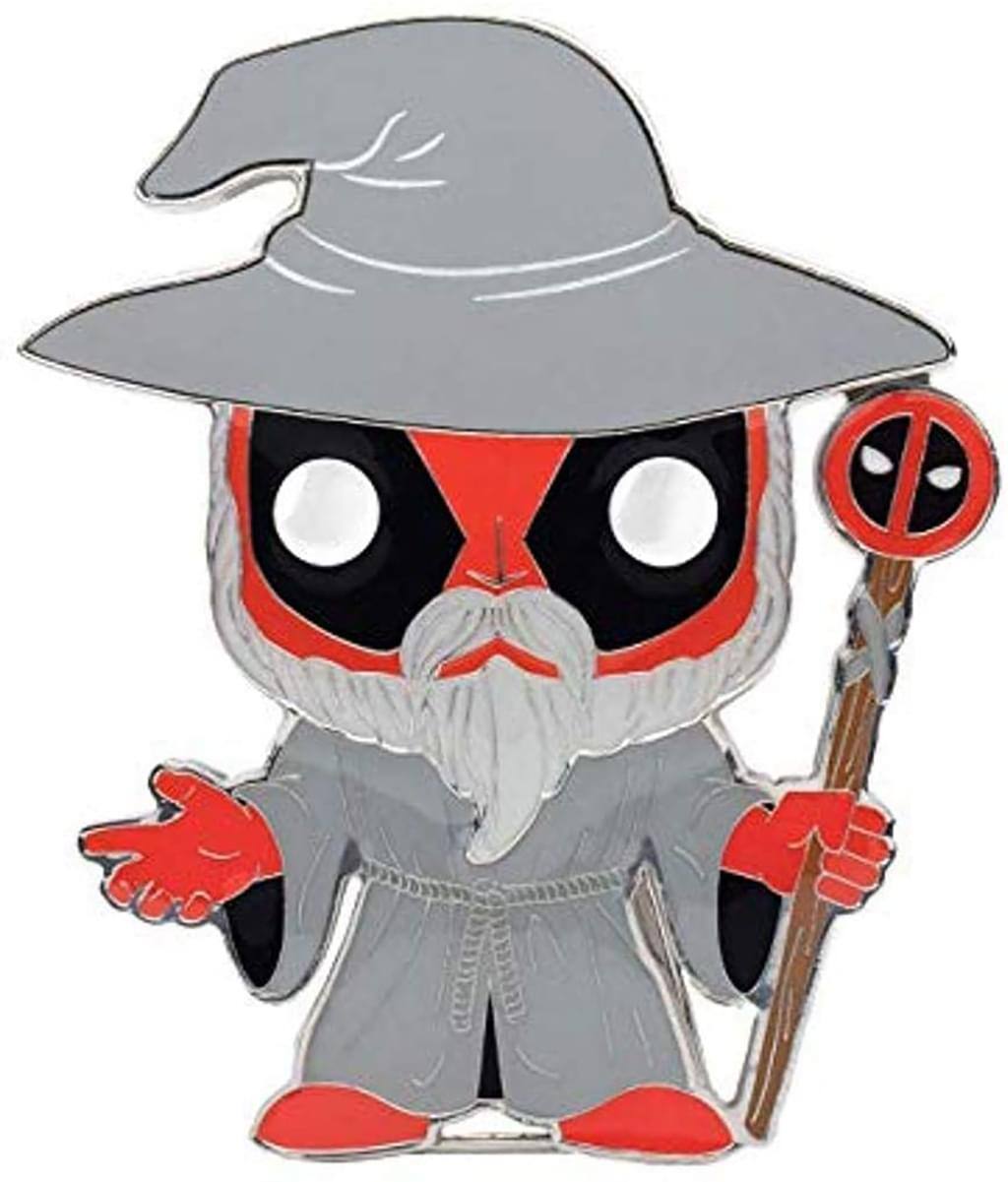 Alt View 1. Marvel - Marvel Deadpool 3 Inch Funko POP Pin | Wizard Deadpool - Red.