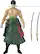 Front. Bandai - Roronoa Zoro Three Sword Style - One Piece - Anime Heroes 6.5" Figure.