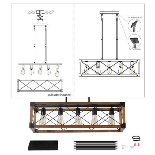 For Sioped Ceiling For Flat Galing bulbs not included 11 V 17 V