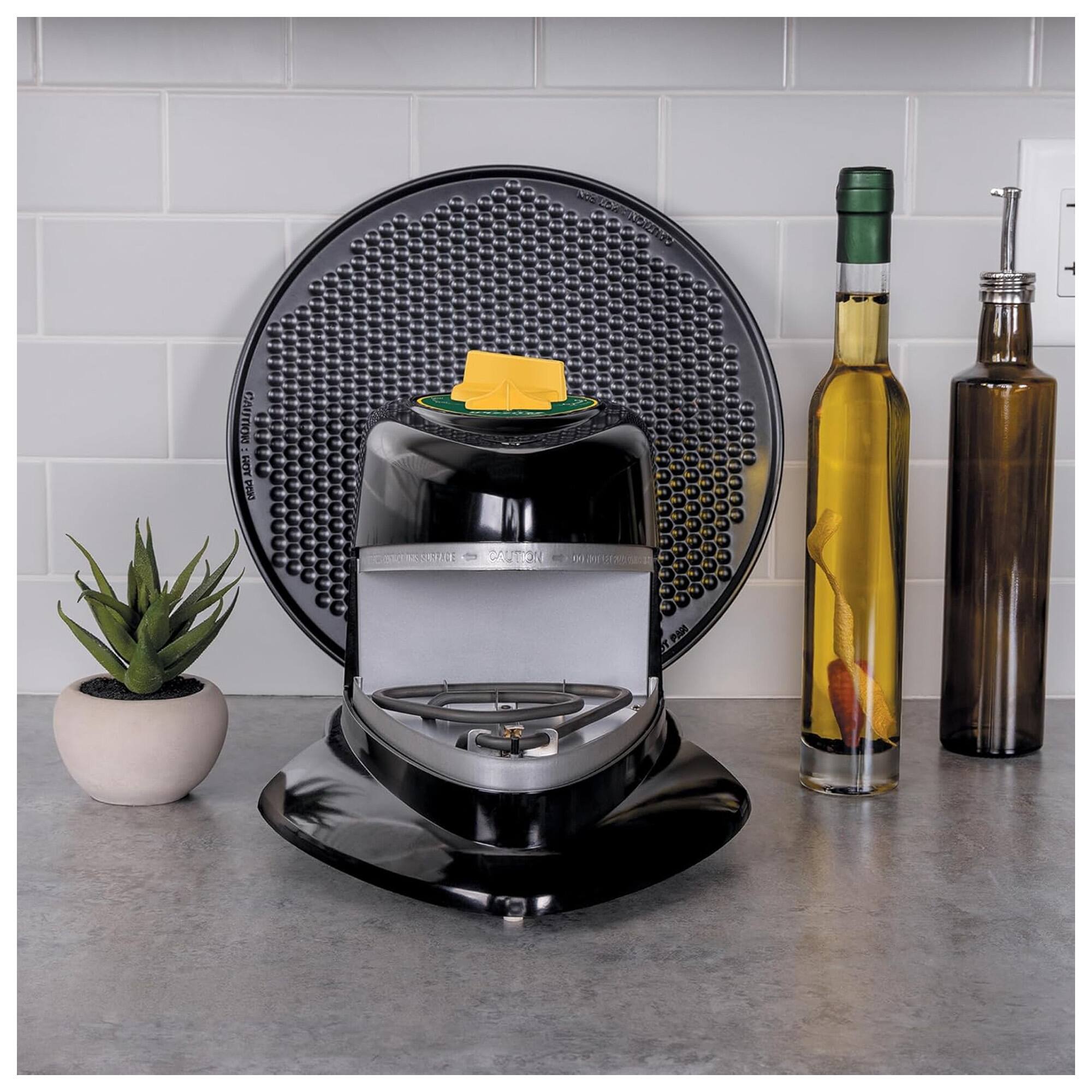 Presto 03434 Green Gold Game Day Pizzazz Pizza Oven Black 03430