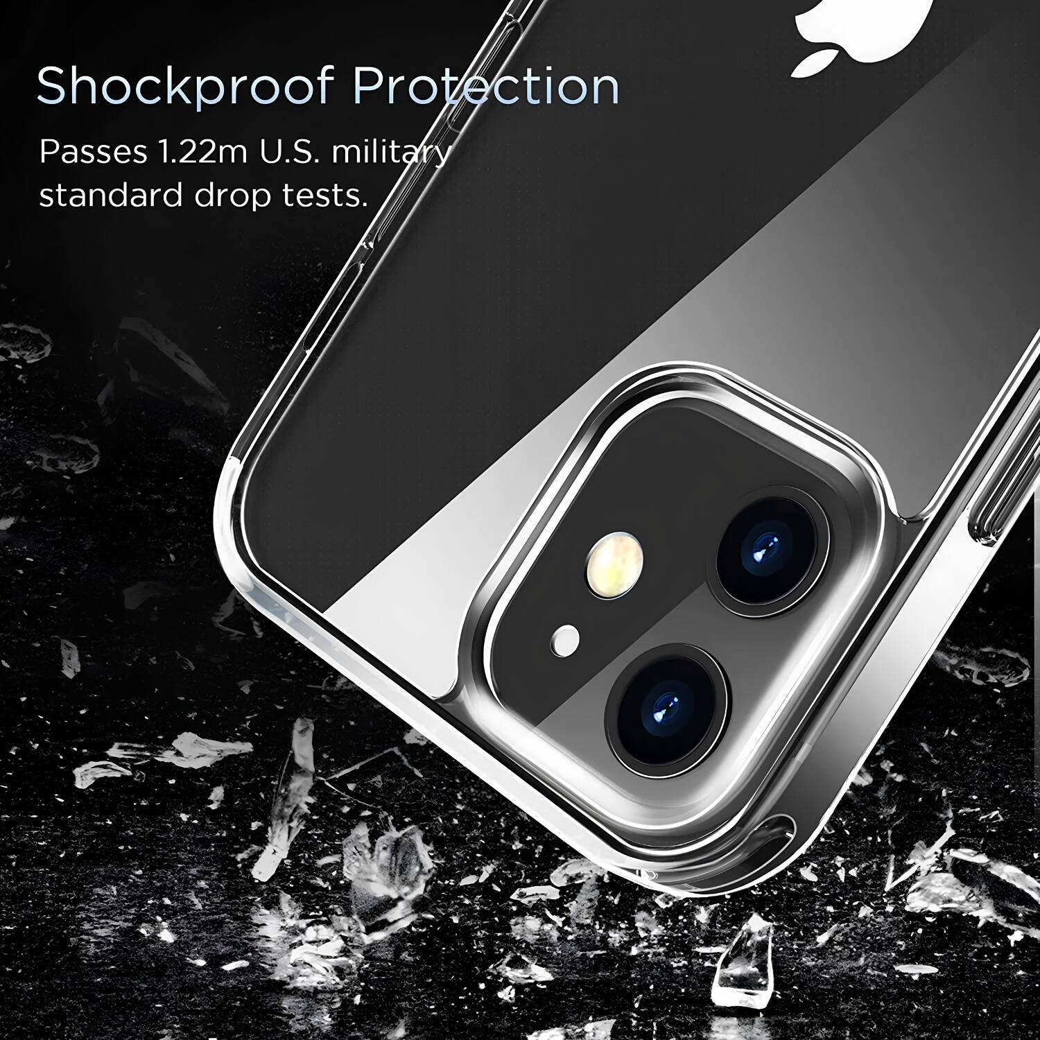 Shockproof Protection  
Passes 1.22m U.S. military standard drop tests.