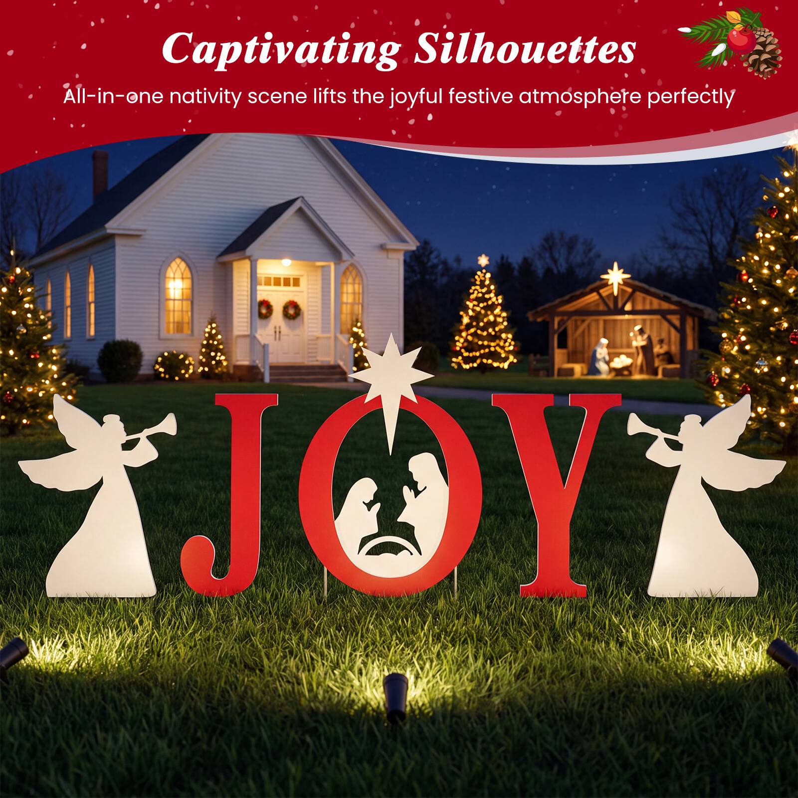 Captivating Silhouettes  
All-in-one nativity scene lifts the joyful festive atmosphere perfectly  

JOY