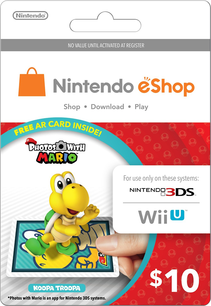 $10 Nintendo eShop Prepaid Card Nintendo Eshop AR Koopa $10 - Best Buy