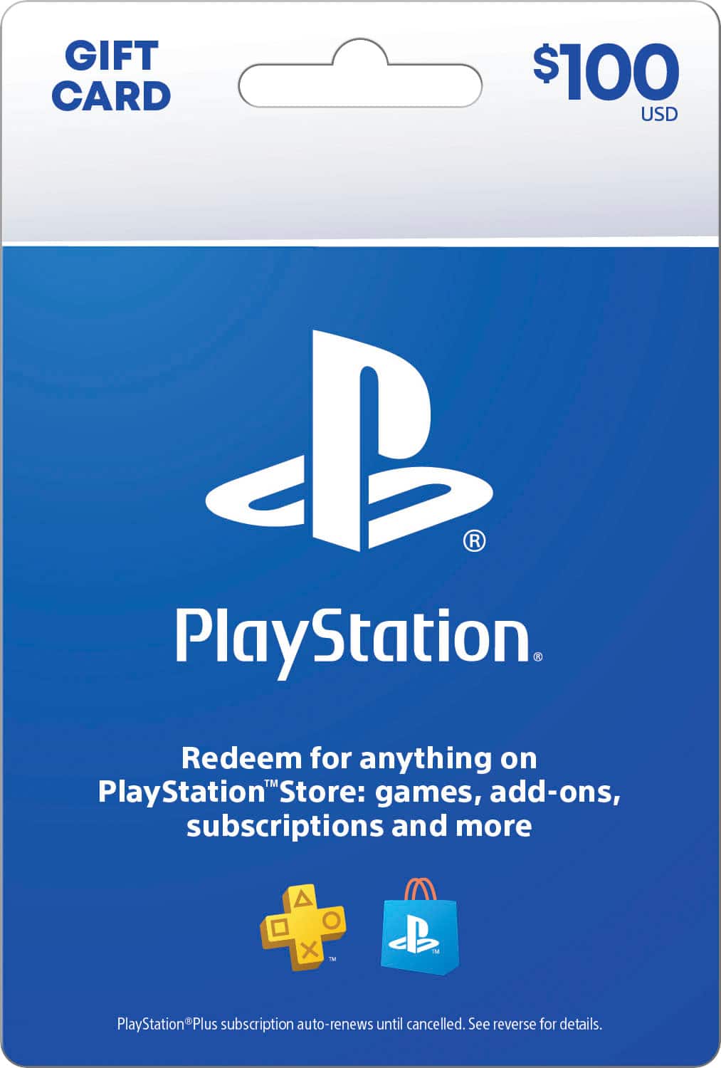 Sony - $100 PlayStation Store Gift Card - Front_Zoom