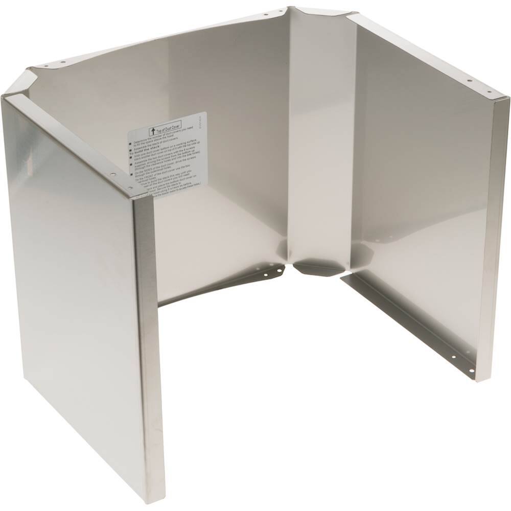 Alt View 11. Monogram - Duct Cover for Monogram 30" and 36" Range Hoods - Silver.