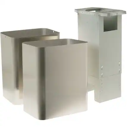 Front. Monogram - Duct Cover for Monogram ZV1050SFSS - Silver.