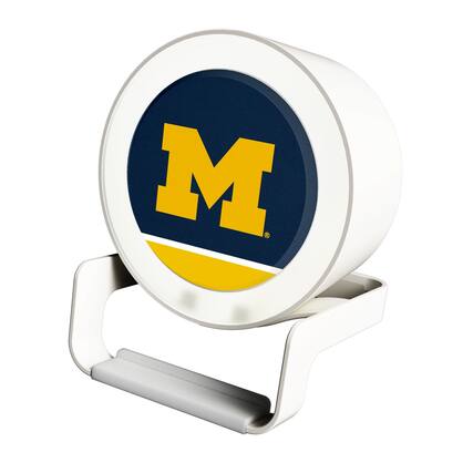 Front. Keyscaper - Michigan Wolverines Night Light Wireless Charger And Bluetooth Speaker - Multicolor.