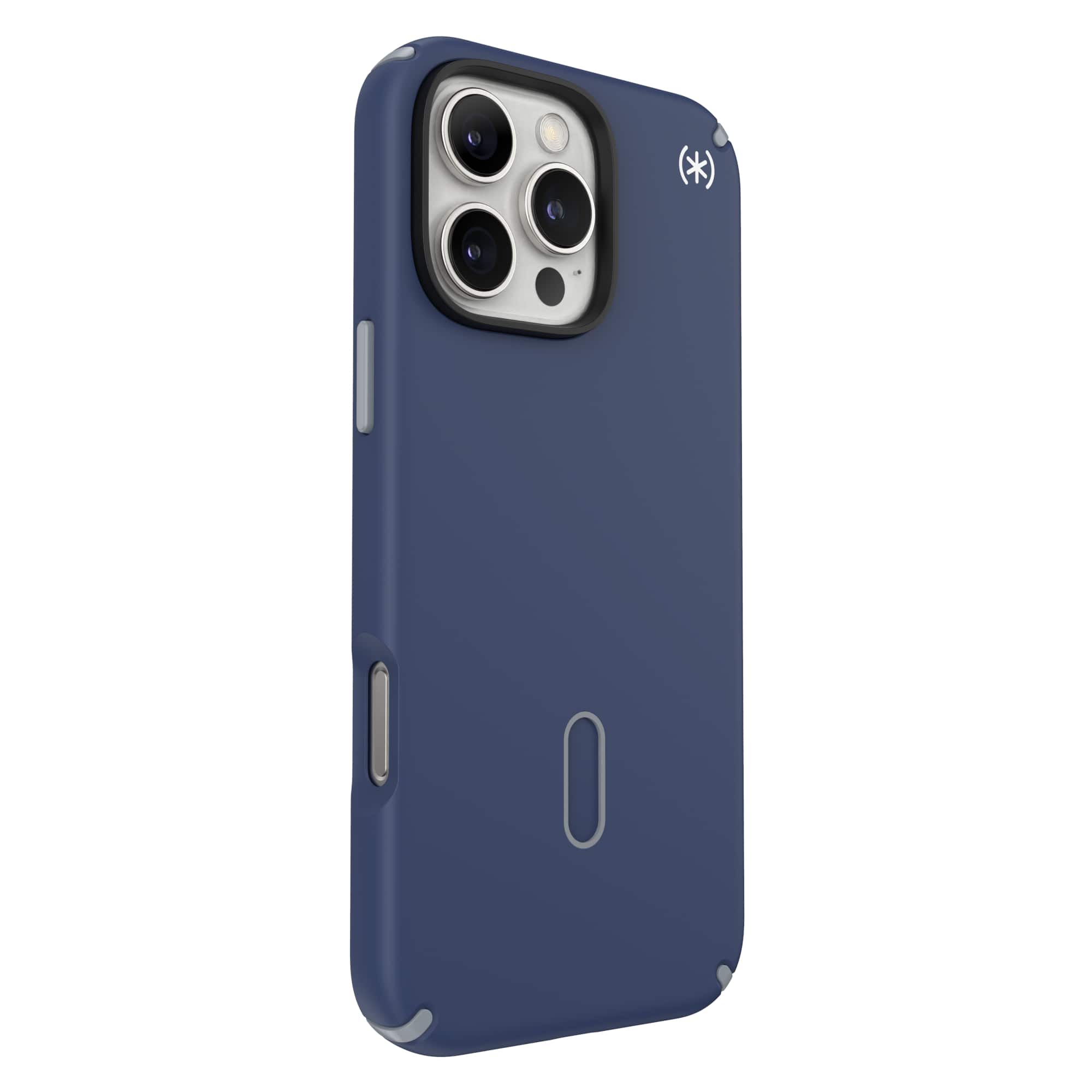 Left. Speck - Presidio2 Pro ClickLock Case with MagSafe for Apple iPhone 16 Pro Max - Costal Blue.