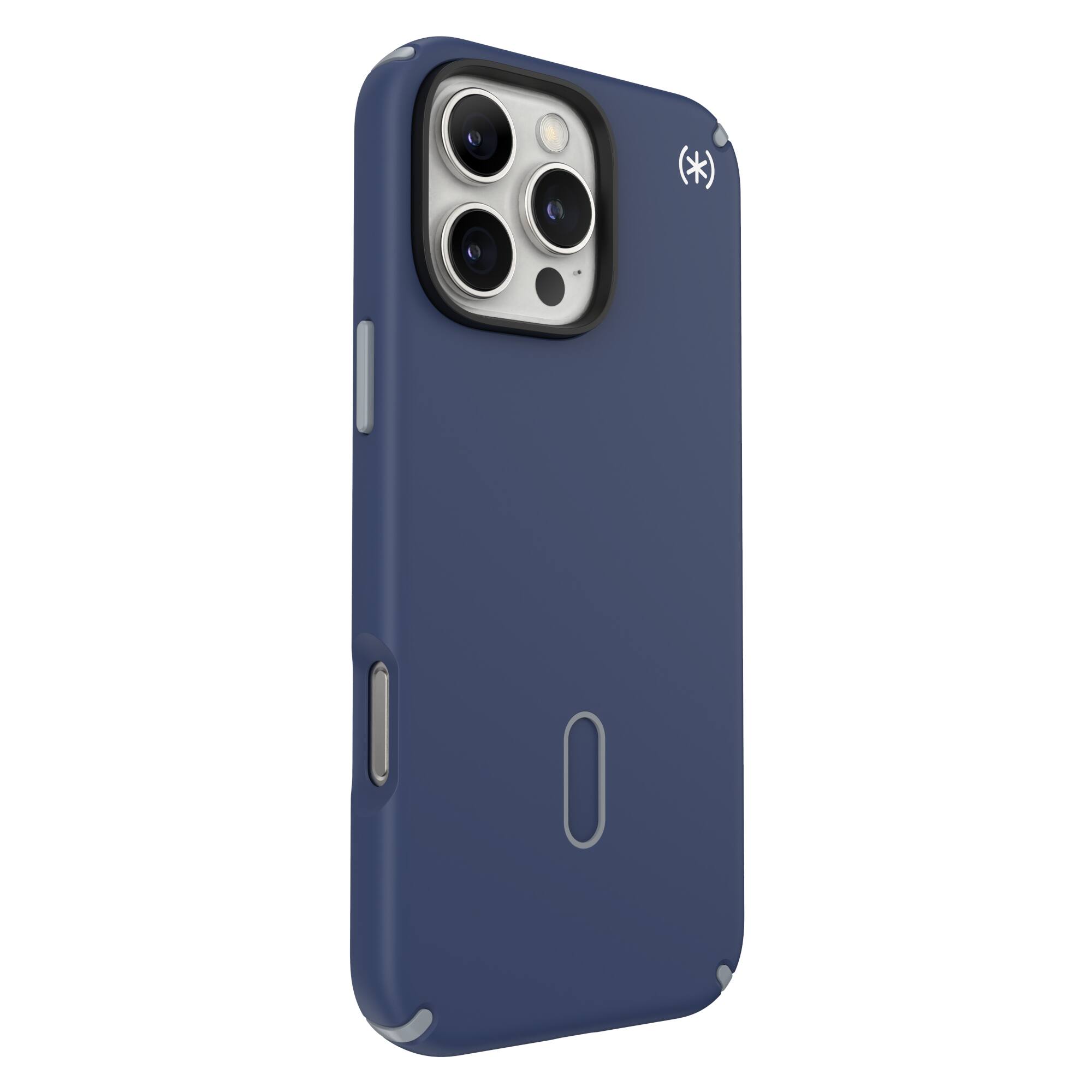 Left. Speck - Presidio2 Pro ClickLock Case with MagSafe for Apple iPhone 16 Pro Max - Costal Blue.