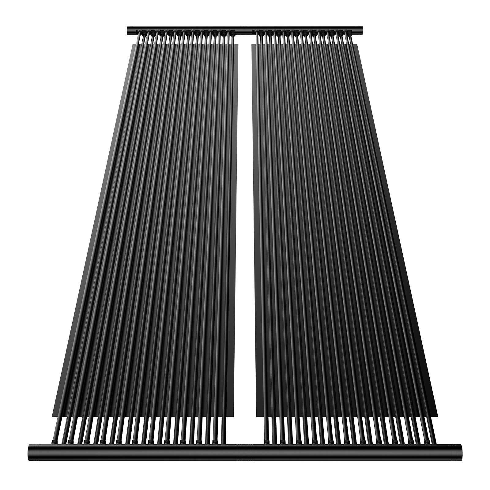 Alt View 5. VEVOR - Solar Pool Heater, 2.75 x 20 ft HDPE Solar Pool Panel( 2 Pcs) - Durable & Weather-Proof, with Complete Accessories - Black.