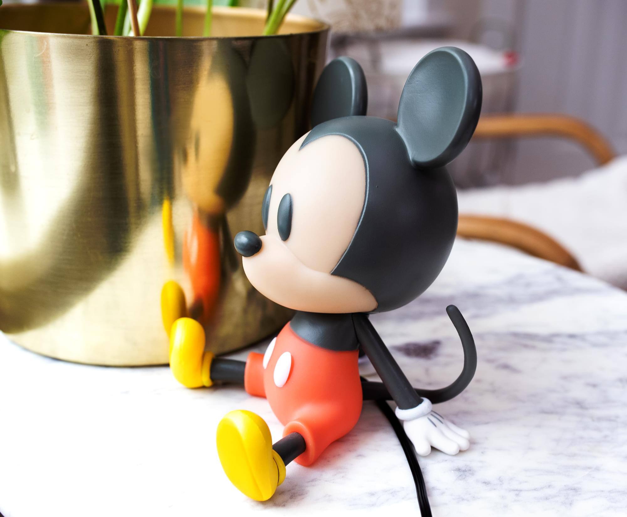 Alt View 2. Ukonic - Disney Mickey Mouse Figural LED Mood Light | 6 Inches Tall - Black.