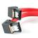 Front Standard. Startech - 18in Right Angle Latching SATA Cable M/M - Red.