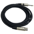 Angle View: Pyle Pro Ppmjl15 Xlr Microphone Cable, 15ft (1/4'' Male To Xlr Female)