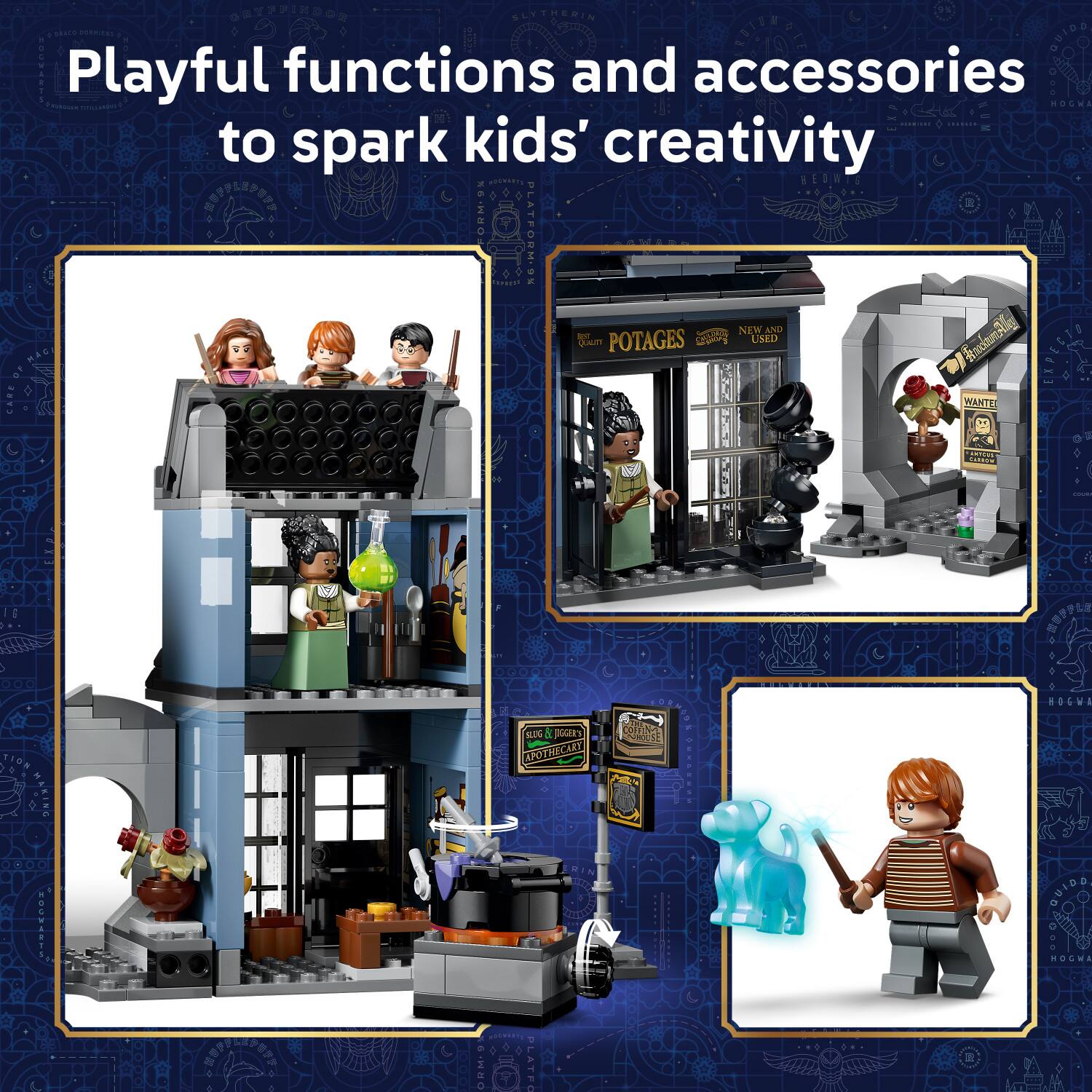 Playful functions and accessories to spark kids' creativity
