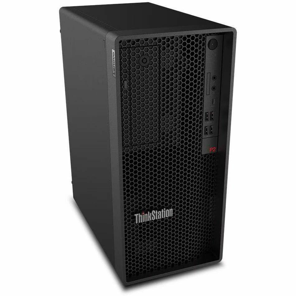 Alt View 4. Lenovo - Lenovo ThinkStation P2 Gen 2 30JQ002XUS Workstation - 1 x Intel Core Ultra 7 265 - vPro Technology - 32 GB - 512 GB SSD - Black.