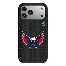 Keyscaper - NHL - Washington Capitals Primary Logo iPhone Magnetic Bump Case - 15 - Black