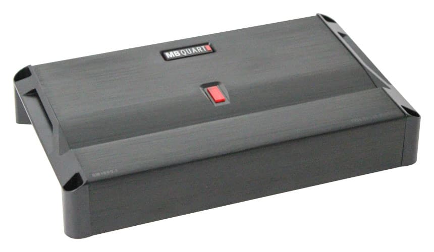 Front. MB Quart - Reference MYKRO Series Class D Mono Amplifier with Variable Crossovers - Gray.