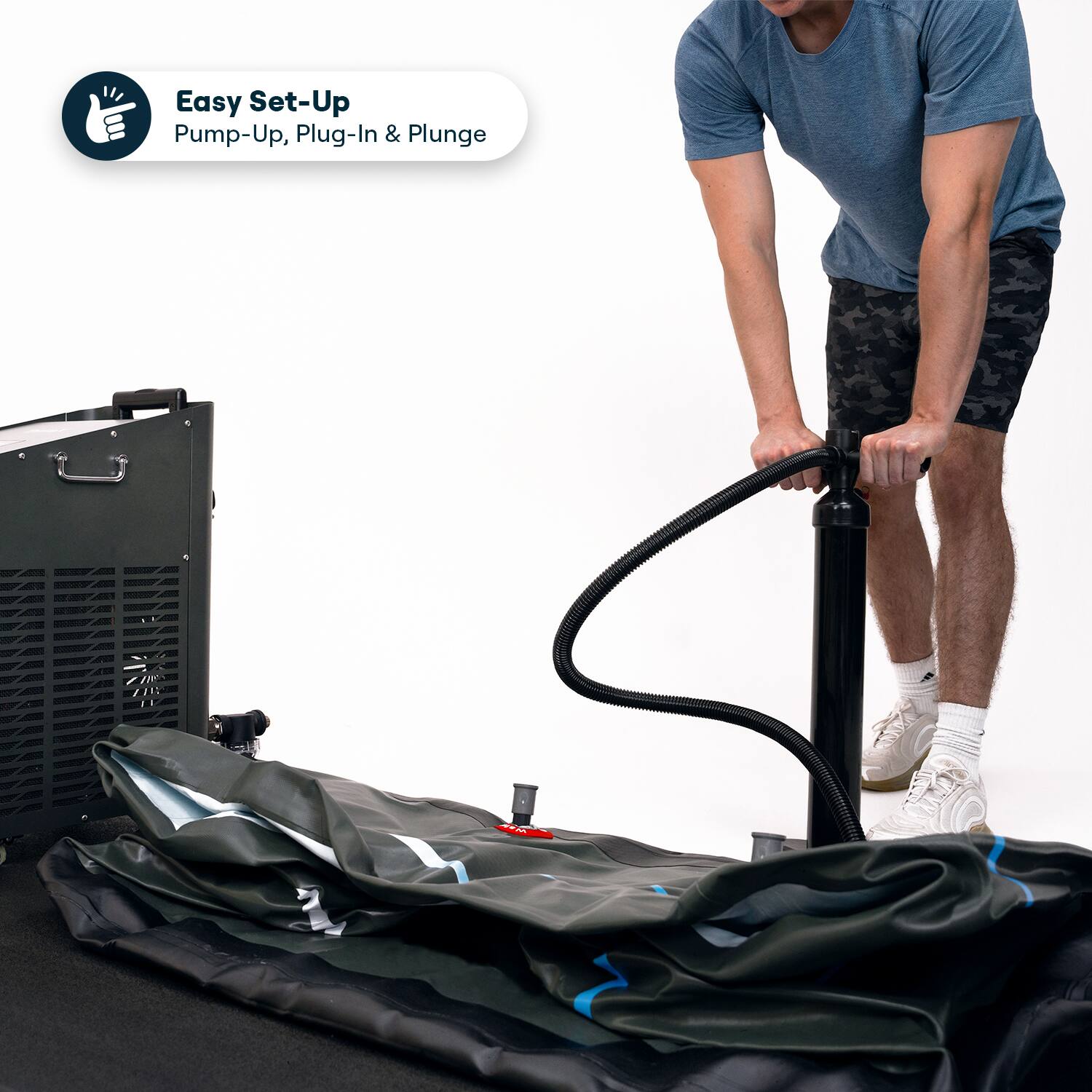 Easy Set-Up  
Pump-Up, Plug-In & Plunge