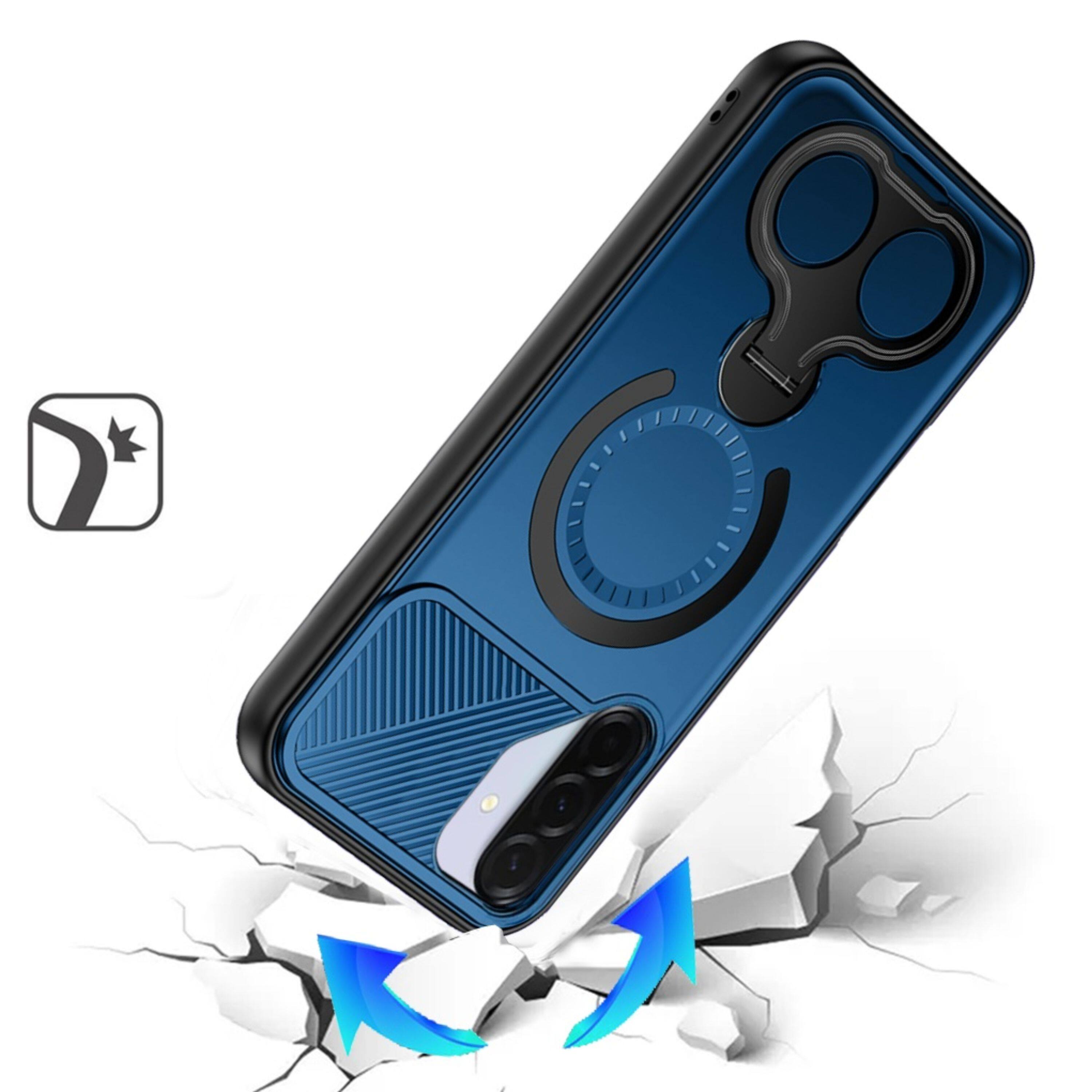 Kitcheniva Dual 360 Ring Stand Magnetic Circle Phone Case With Tempered ...