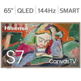 Hisense - 65S75N 65" CanvasTV 4K QLED S7 Series Google TV with Art Mode (2024)