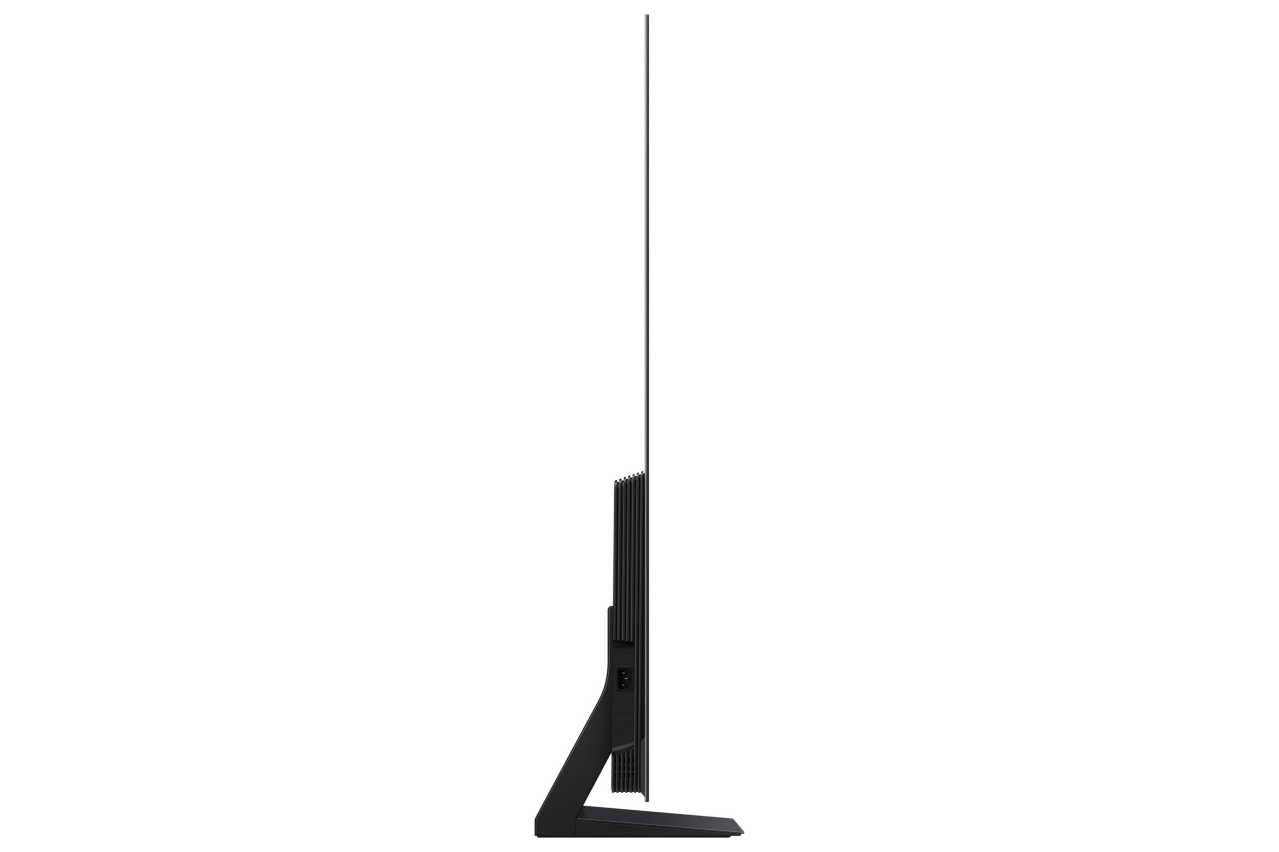 Left. Samsung - Samsung QN65S90FAFXZA 65 Inch 4K OLED Smart TV with Dolby Atmos and 6 Year Amber Protection Plan (2025) - Graphite Black.