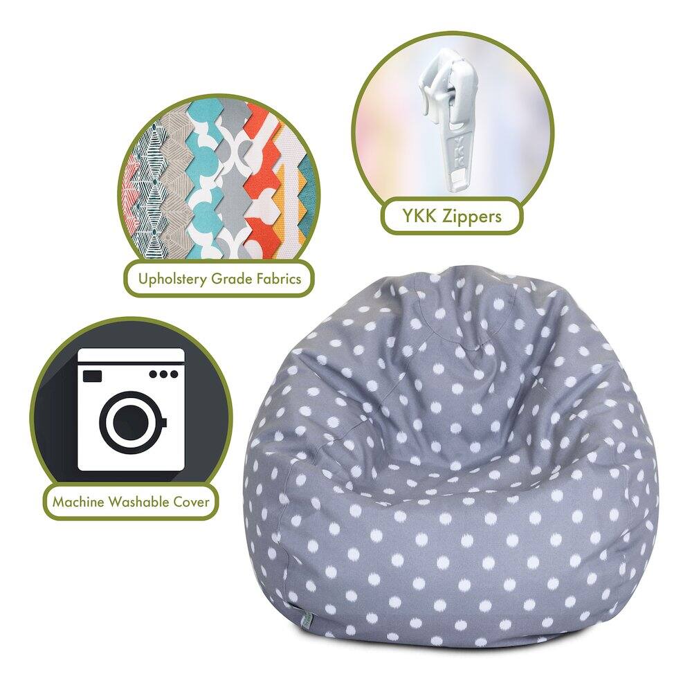 - Upholstery Grade Fabrics
- YKK Zippers
- Machine Washable Cover