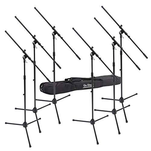 On Stage Stands - On-Stage MSP7706 Euro Boom 6 Mic Stands w/ Travel Bag (For Vocal and Instrument Microphones, Height-Adjustable, Rugged price history on PriceWatchPro