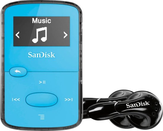 Front Zoom. SanDisk - Clip Jam 8GB* MP3 Player - Blue.