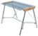 Front Zoom. Calico Designs - Futura Work Desk - Silver/Blue.