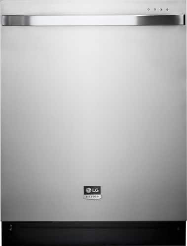 LG - Series 24" Hidden Control Built-In Dishwasher with Stainless Steel Tub - Stainless Steel - Larger Front