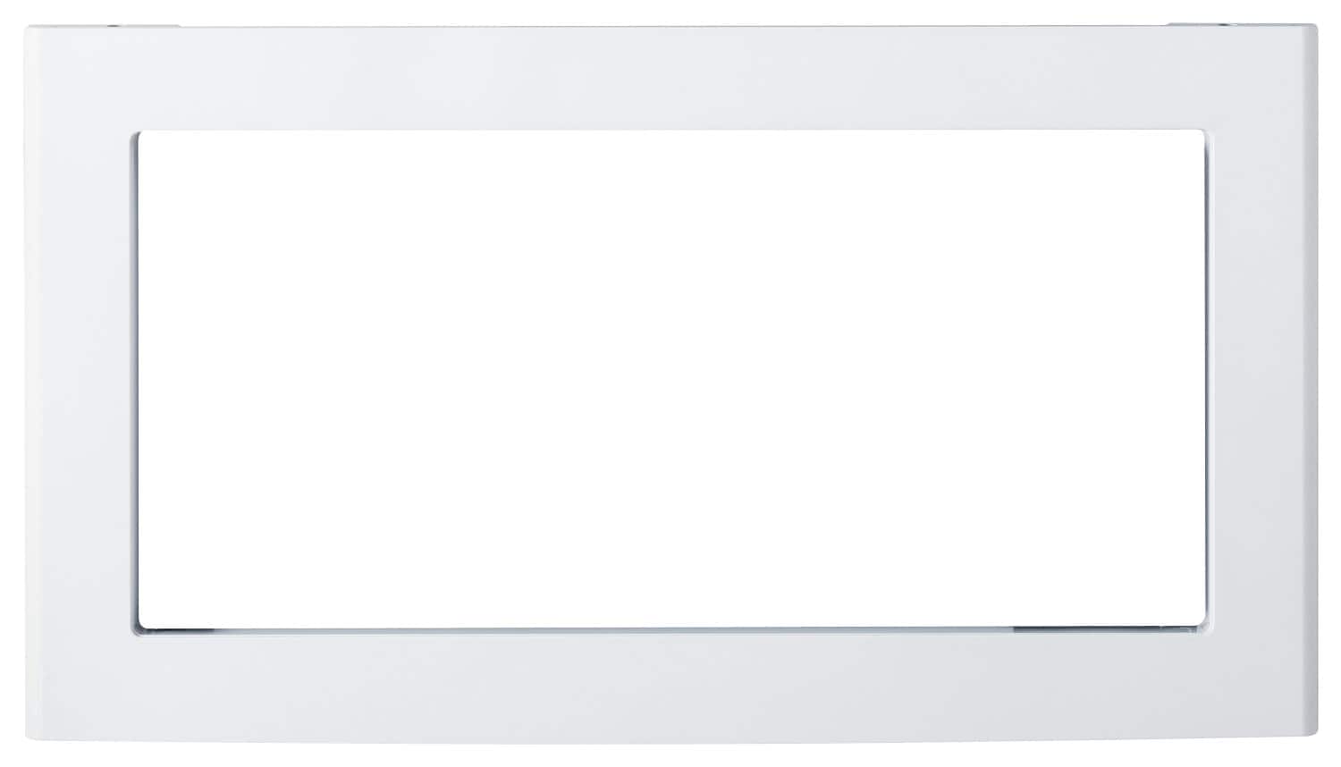 Front. GE - 27" Built-In Trim Kit for Select GE Microwaves - White.