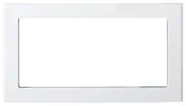 27" Built-In Trim Kit for Select GE Microwaves - White