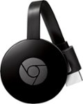 Front. Google - Chromecast - Black.